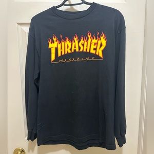 Thrasher long sleeve sweater - medium